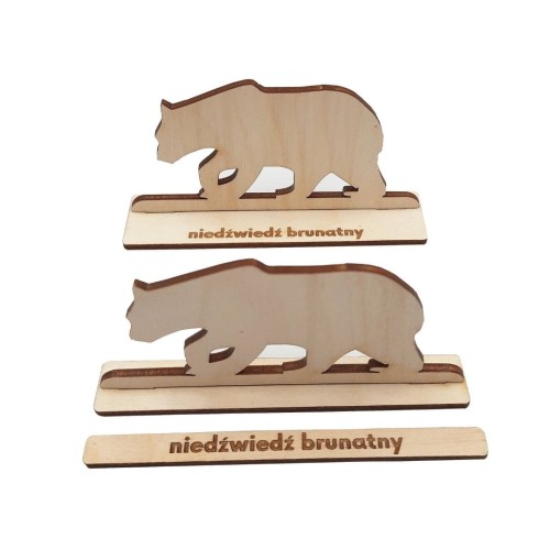 Karty trójdzielne trójwymiarowe Montessori